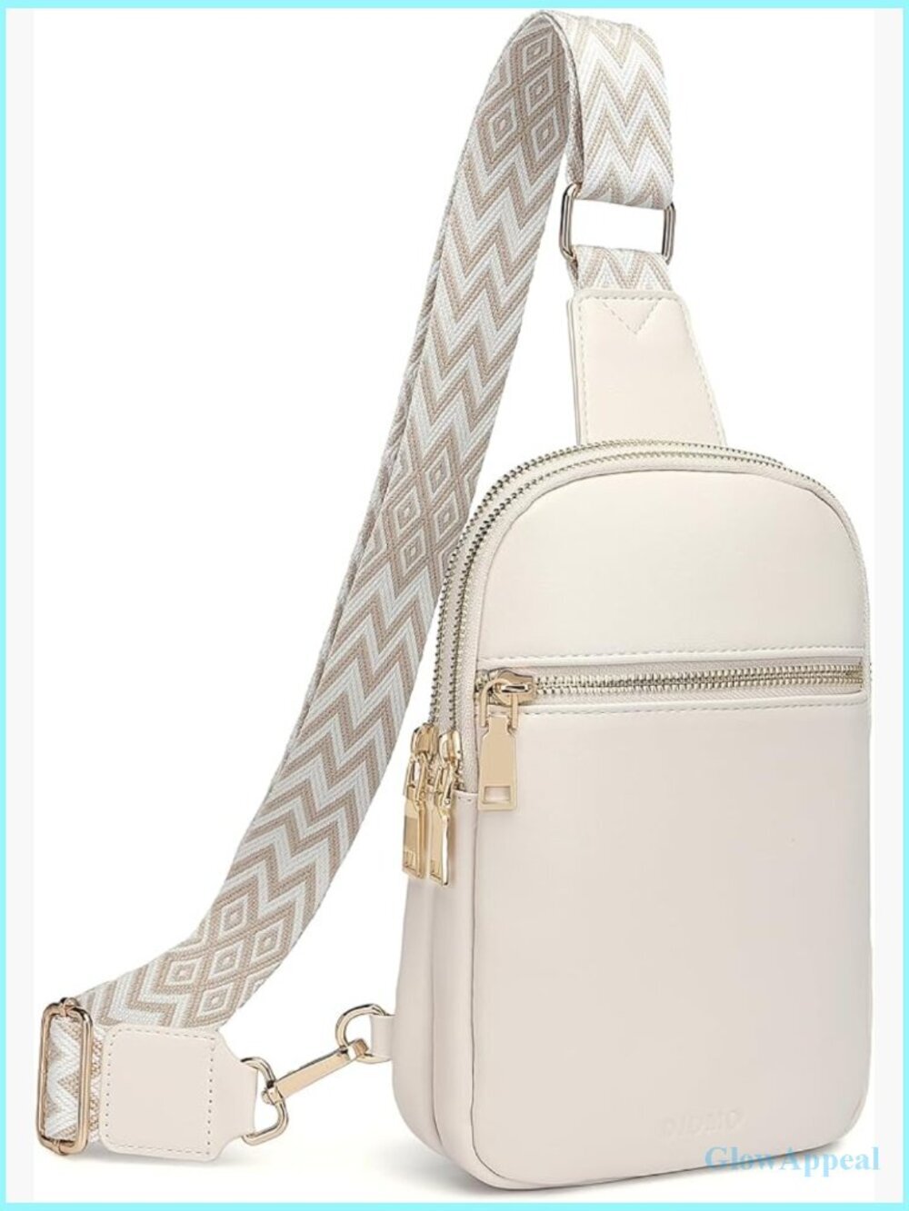 Anti Theft RFID Sling Bag Crossbody Vegan Leather Travel Belt Purse